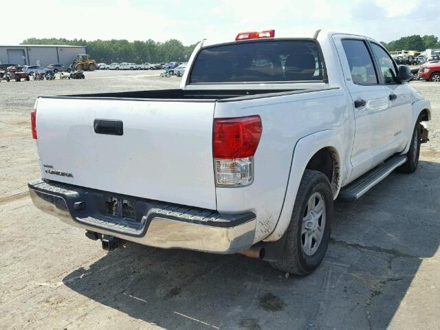 5TFEM5F19BX034679 - 2011 TOYOTA TUNDRA CRE WHITE photo 4