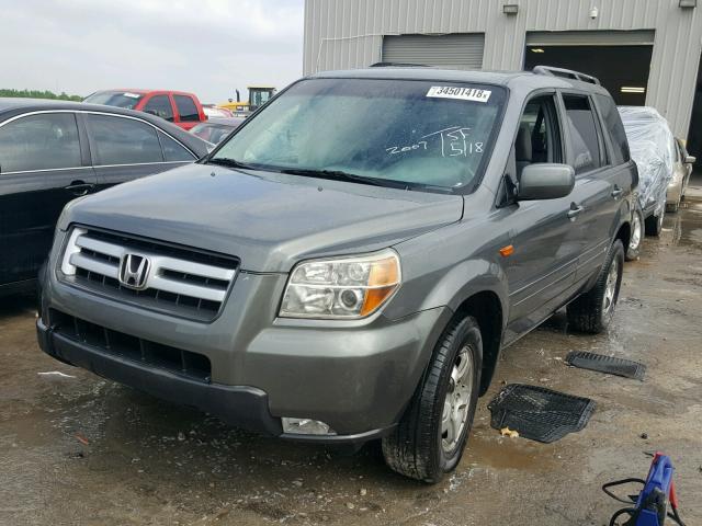 5FNYF28447B015701 - 2007 HONDA PILOT EX GRAY photo 2