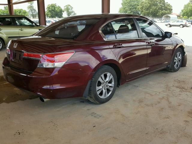 1HGCP2F43BA025469 - 2011 HONDA ACCORD LXP MAROON photo 4