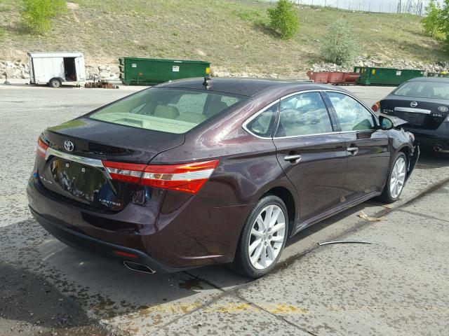 4T1BK1EB6EU090804 - 2014 TOYOTA AVALON BAS PURPLE photo 4