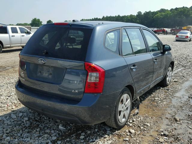 KNAFG528597221875 - 2009 KIA RONDO BASE BLUE photo 4