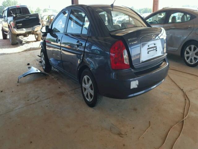 KMHCN46C37U084711 - 2007 HYUNDAI ACCENT GLS BLACK photo 3