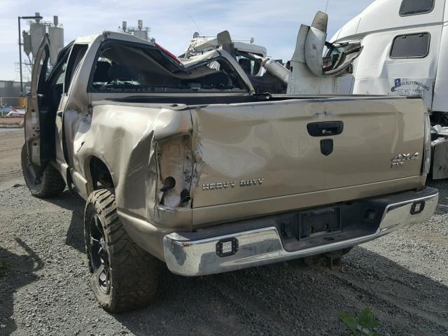 3D7KS28C55G770443 - 2005 DODGE RAM 2500 S GOLD photo 3