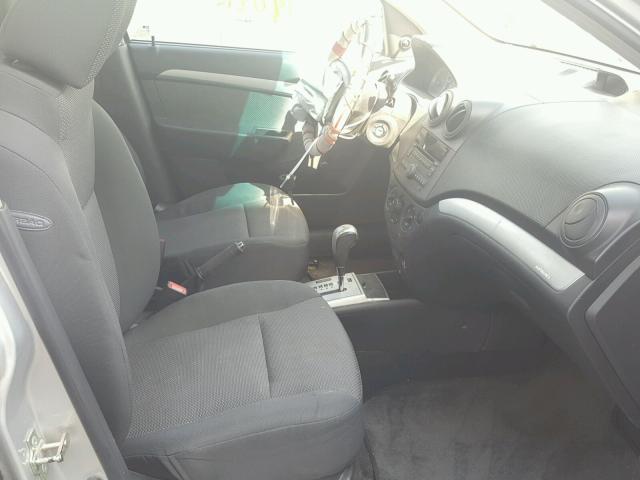 KL1TD5DE3BB184045 - 2011 CHEVROLET AVEO LS SILVER photo 5