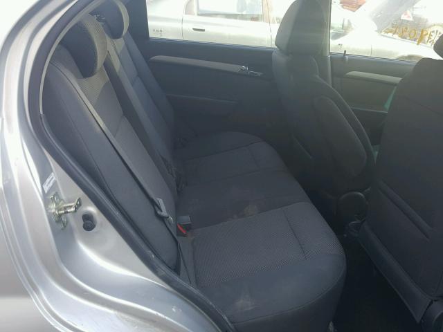 KL1TD5DE3BB184045 - 2011 CHEVROLET AVEO LS SILVER photo 6