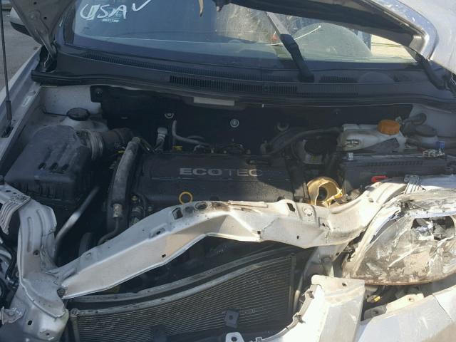 KL1TD5DE3BB184045 - 2011 CHEVROLET AVEO LS SILVER photo 7