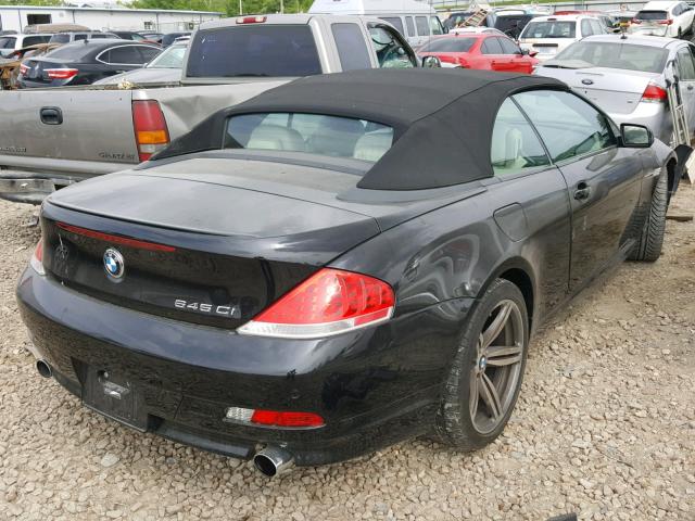 WBAEK73495B328226 - 2005 BMW 645 CI AUT BLACK photo 4