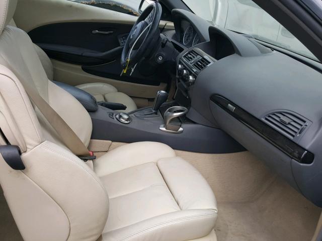 WBAEK73495B328226 - 2005 BMW 645 CI AUT BLACK photo 5