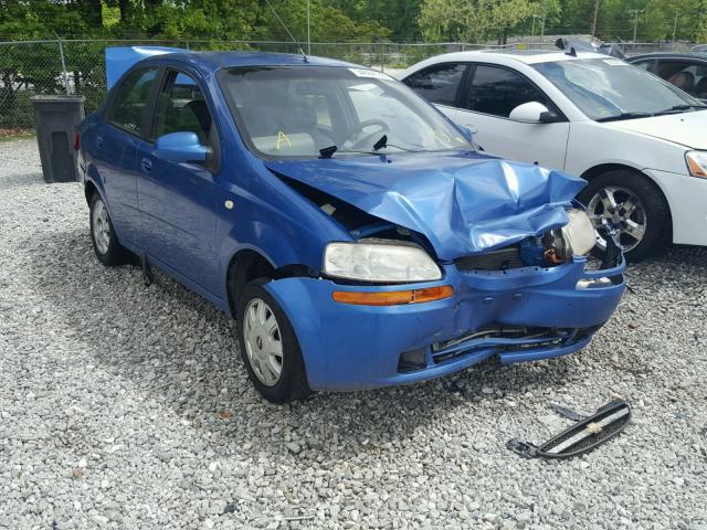 KL1TD52605B378760 - 2005 CHEVROLET AVEO BASE Көк фото 1