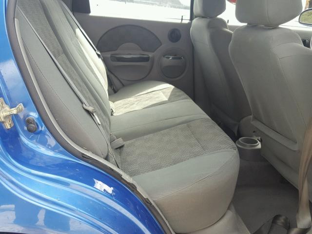 KL1TD52605B378760 - 2005 CHEVROLET AVEO BASE Көк фото 6