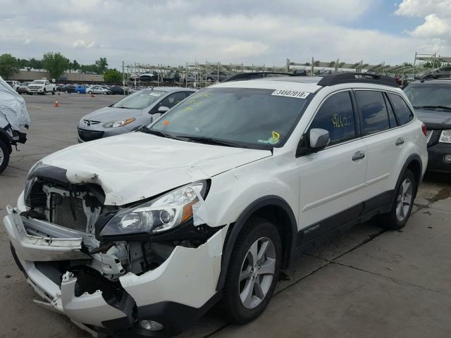 4S4BRDPC7E2292355 - 2014 SUBARU OUTBACK 3. WHITE photo 2