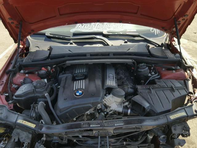 WBAWV13539PG07510 - 2009 BMW 328 I SULE RED photo 7