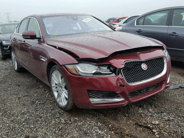 SAJBK4BV3HCY43365 - 2017 JAGUAR XF PRESTIG RED photo 1