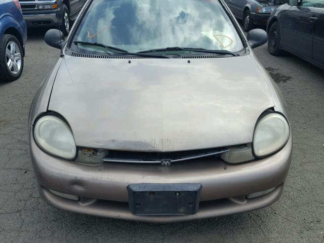 1B3ES46C5YD821383 - 2000 DODGE NEON BASE GRAY photo 9