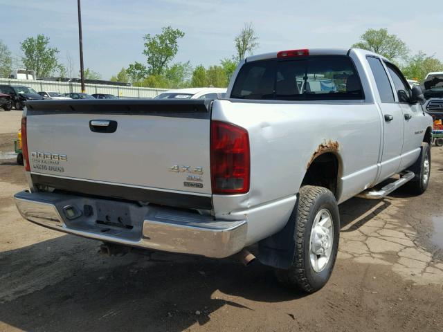 3D7KU28D03G841158 - 2003 DODGE RAM 2500 S SILVER photo 4
