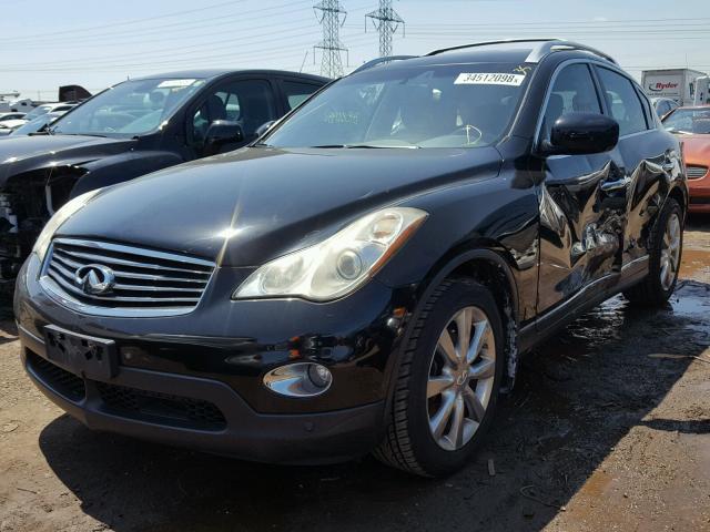 JNKAJ09F08M359814 - 2008 INFINITI EX35 BASE BLACK photo 2