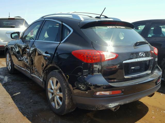 JNKAJ09F08M359814 - 2008 INFINITI EX35 BASE BLACK photo 3