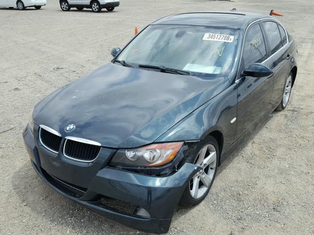 WBAVB33576KS36003 - 2006 BMW 330 I GREEN photo 2