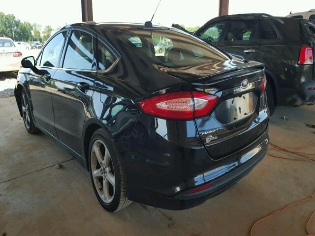 3FA6P0HD2GR346872 - 2016 FORD FUSION SE BLACK photo 3