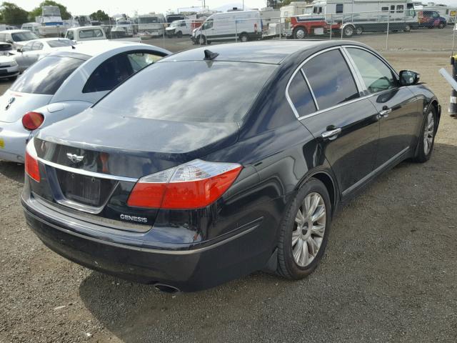 KMHGC46E99U026596 - 2009 HYUNDAI GENESIS 3. BLACK photo 4