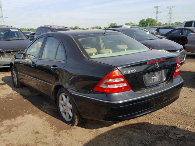 WDBRF64J91F133011 - 2001 MERCEDES-BENZ C 320 BLACK photo 3