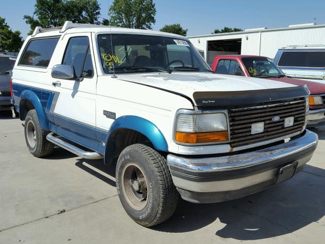 1FMEU15H0PLA54840 - 1993 FORD BRONCO U10 WHITE photo 1