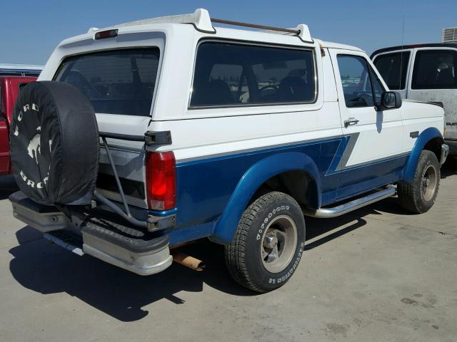 1FMEU15H0PLA54840 - 1993 FORD BRONCO U10 WHITE photo 4