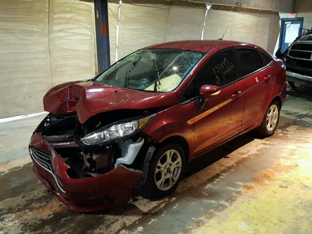 3FADP4BJ8EM151849 - 2014 FORD FIESTA SE RED photo 2