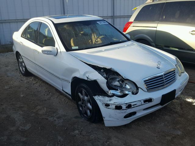 WDBRF64J33F342490 - 2003 MERCEDES-BENZ C 320 WHITE photo 1