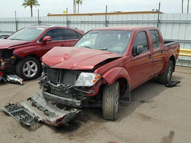 1N6AD0EV2CC475565 - 2012 NISSAN FRONTIER S RED photo 2