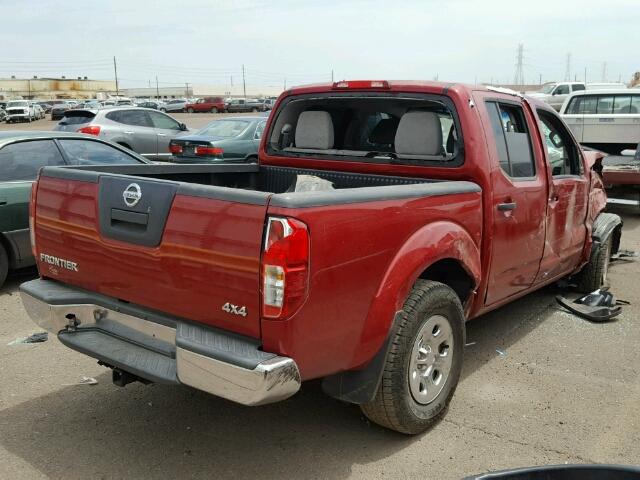 1N6AD0EV2CC475565 - 2012 NISSAN FRONTIER S RED photo 4