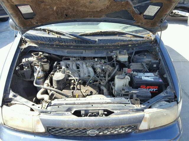 4N2ZN1115WD818683 - 1998 NISSAN QUEST XE BLUE photo 7