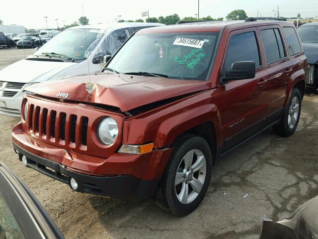 1C4NJPBB9CD678656 - 2012 JEEP PATRIOT SP ORANGE photo 2