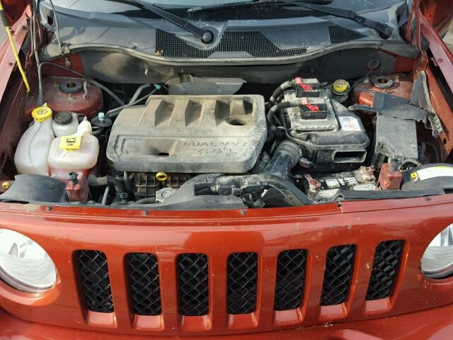 1C4NJPBB9CD678656 - 2012 JEEP PATRIOT SP ORANGE photo 7