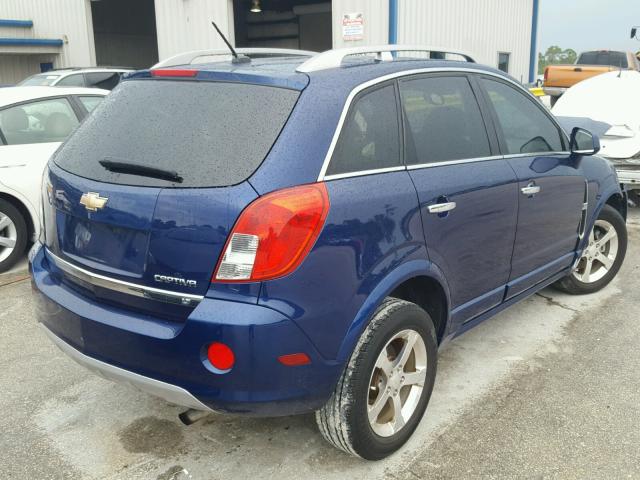 3GNAL3EK9DS581804 - 2013 CHEVROLET CAPTIVA LT BLUE photo 4