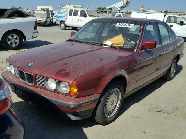WBAHD6311NBJ75946 - 1992 BMW 525 I AUTO MAROON photo 2