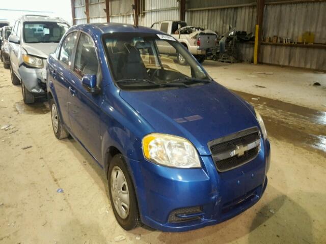 KL1TD56E19B680338 - 2009 CHEVROLET AVEO LS BLUE photo 1