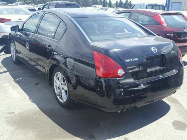 1N4BA41E84C807772 - 2004 NISSAN MAXIMA SE BLACK photo 3