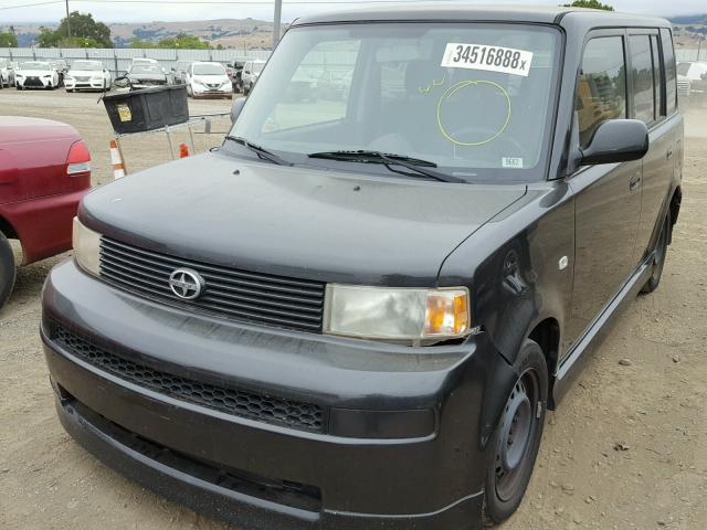 JTLKT334464065598 - 2006 TOYOTA SCION XB BLACK photo 2