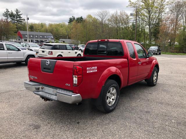 1N6AD06W76C400145 - 2006 NISSAN FRONTIER K RED photo 4