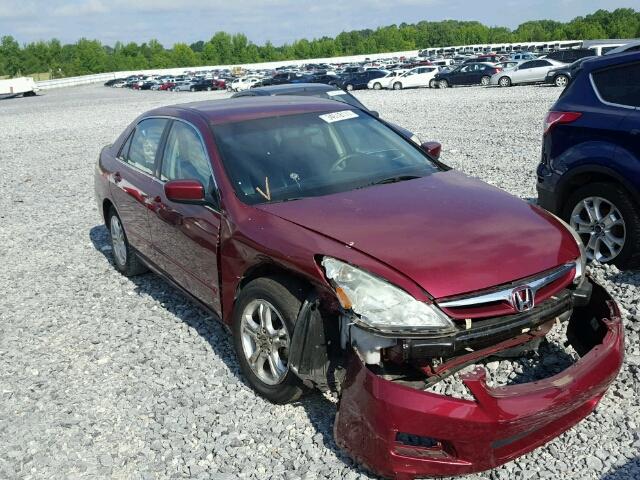 1HGCM56376A142544 - 2006 HONDA ACCORD SE RED photo 1