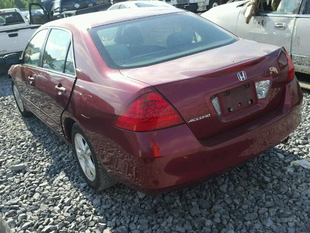 1HGCM56376A142544 - 2006 HONDA ACCORD SE RED photo 3