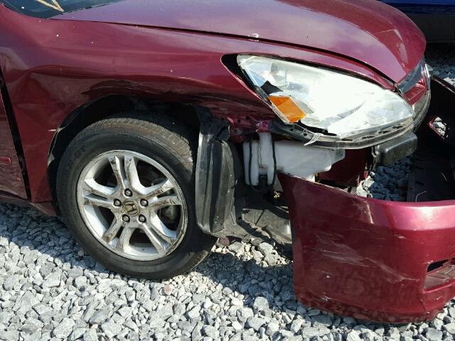 1HGCM56376A142544 - 2006 HONDA ACCORD SE RED photo 9