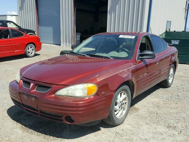 1G2NF52E11C225977 - 2001 PONTIAC GRAND AM S Qırmızı foto 2