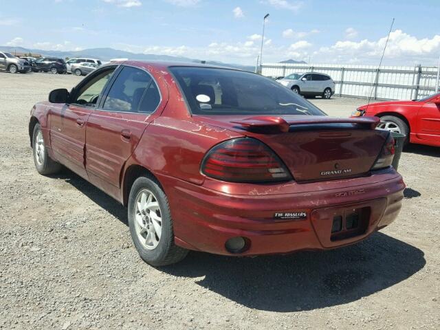 1G2NF52E11C225977 - 2001 PONTIAC GRAND AM S Qırmızı foto 3