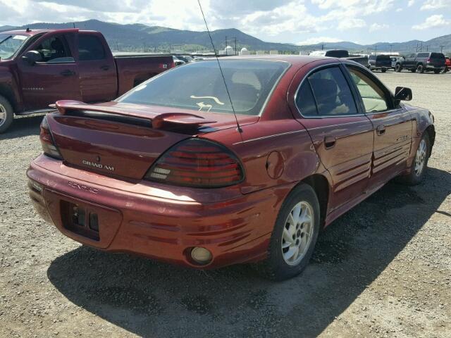 1G2NF52E11C225977 - 2001 PONTIAC GRAND AM S Qırmızı foto 4