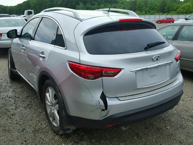 JN8CS1MW1FM483662 - 2015 INFINITI QX70 SILVER photo 3