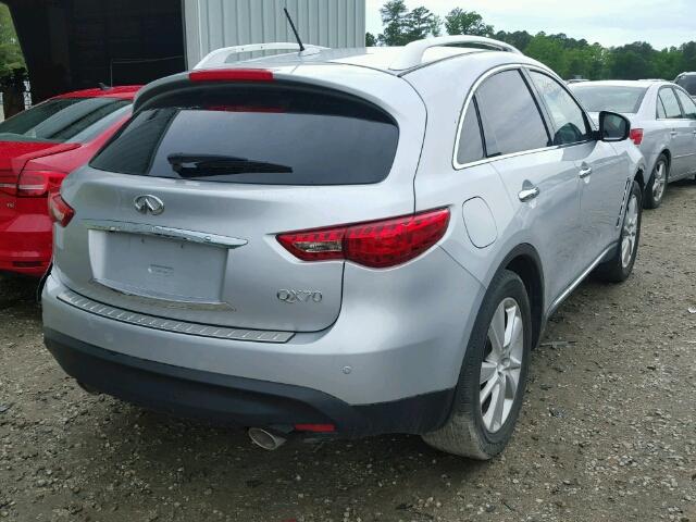 JN8CS1MW1FM483662 - 2015 INFINITI QX70 SILVER photo 4