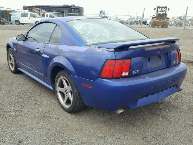 1FAFP42X34F205926 - 2004 FORD MUSTANG GT BLUE photo 3