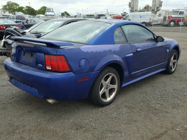 1FAFP42X34F205926 - 2004 FORD MUSTANG GT BLUE photo 4